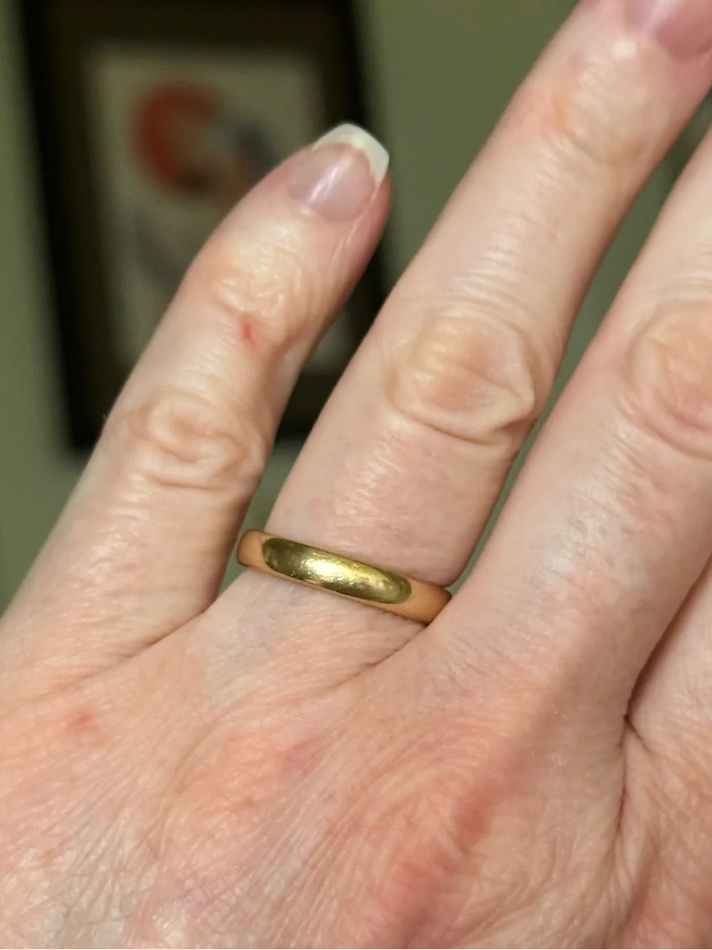 Antique Tiffany & Co. 18k Yellow Gold Wedding Band Ring 1900’s 6.5 Comfort Fit - Picture 12 of 13